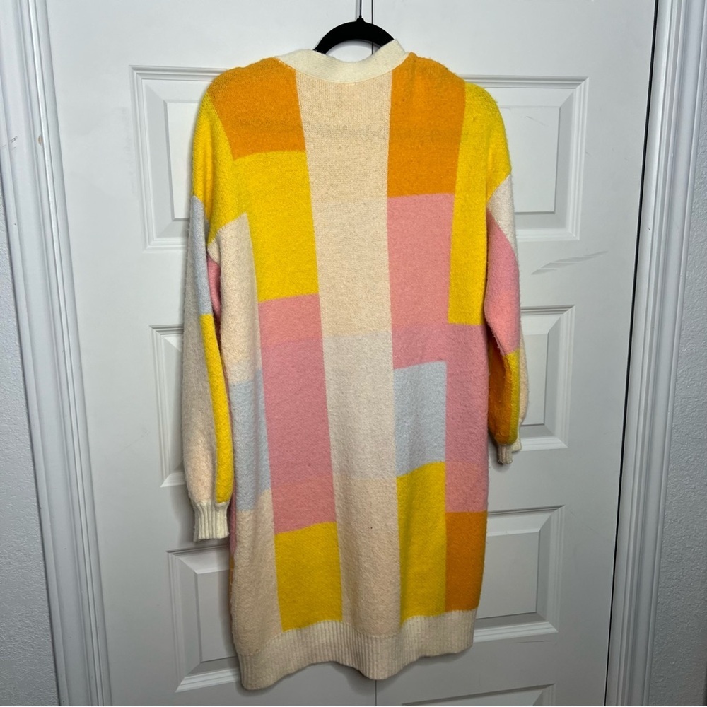 Amadi Colorblock Cardigan | Size M | Longline Knit | Cozy Statement Piece - Picture 3 of 8